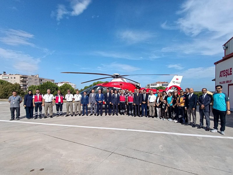 Valimiz Doç. Dr. Ömer TORAMAN, Ambulans Helikopterinin Açılış Törenine Katıldı